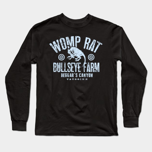 Womp Rat Bullseye Farm Long Sleeve T-Shirt by MindsparkCreative